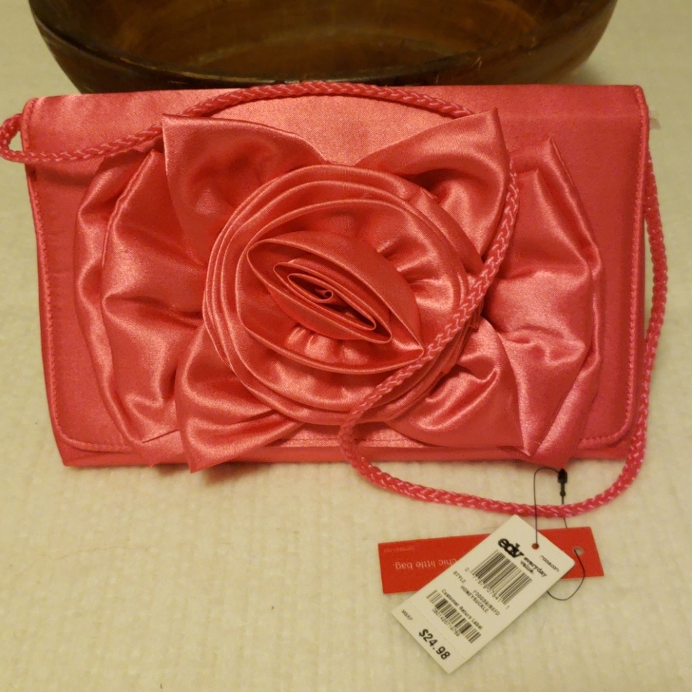 Pink evening bag